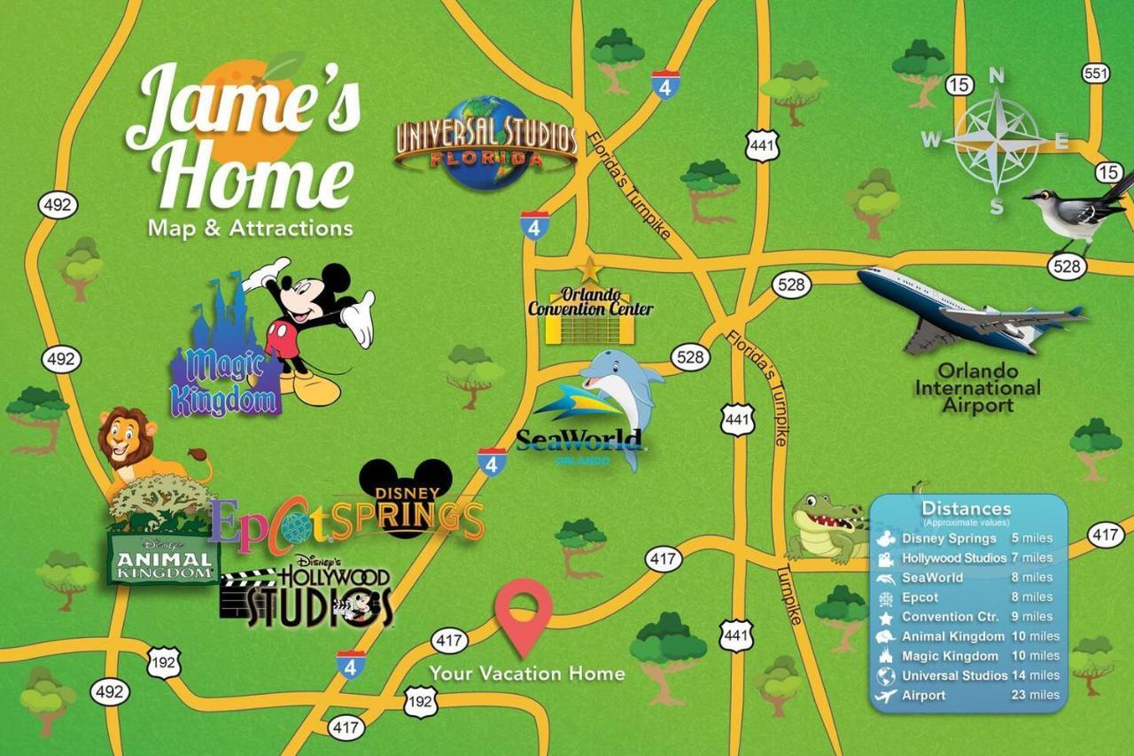 H - New 2 Bedroom Condo - 5 Miles To Disney - Free Water Park Kissimmee Esterno foto
